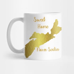 SWEET Home Nova Scotia Gold Mug